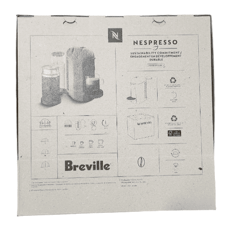 Nespresso VertuoPlus Coffee and Espresso Machine by Breville with Milk Frother 60 Fluid Ounces Ink Black