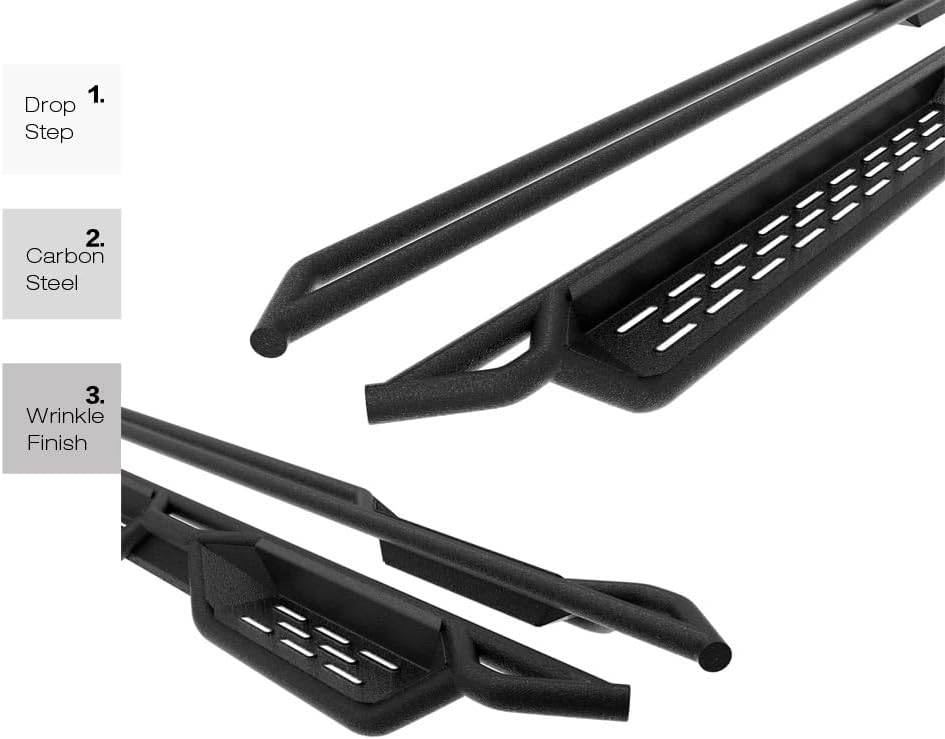 Ford Transit 2015-2024 Full Size Van Drop Down Style Running Boards Side Step HD Ridez (Exclude 2022-2024 E-Transit)
