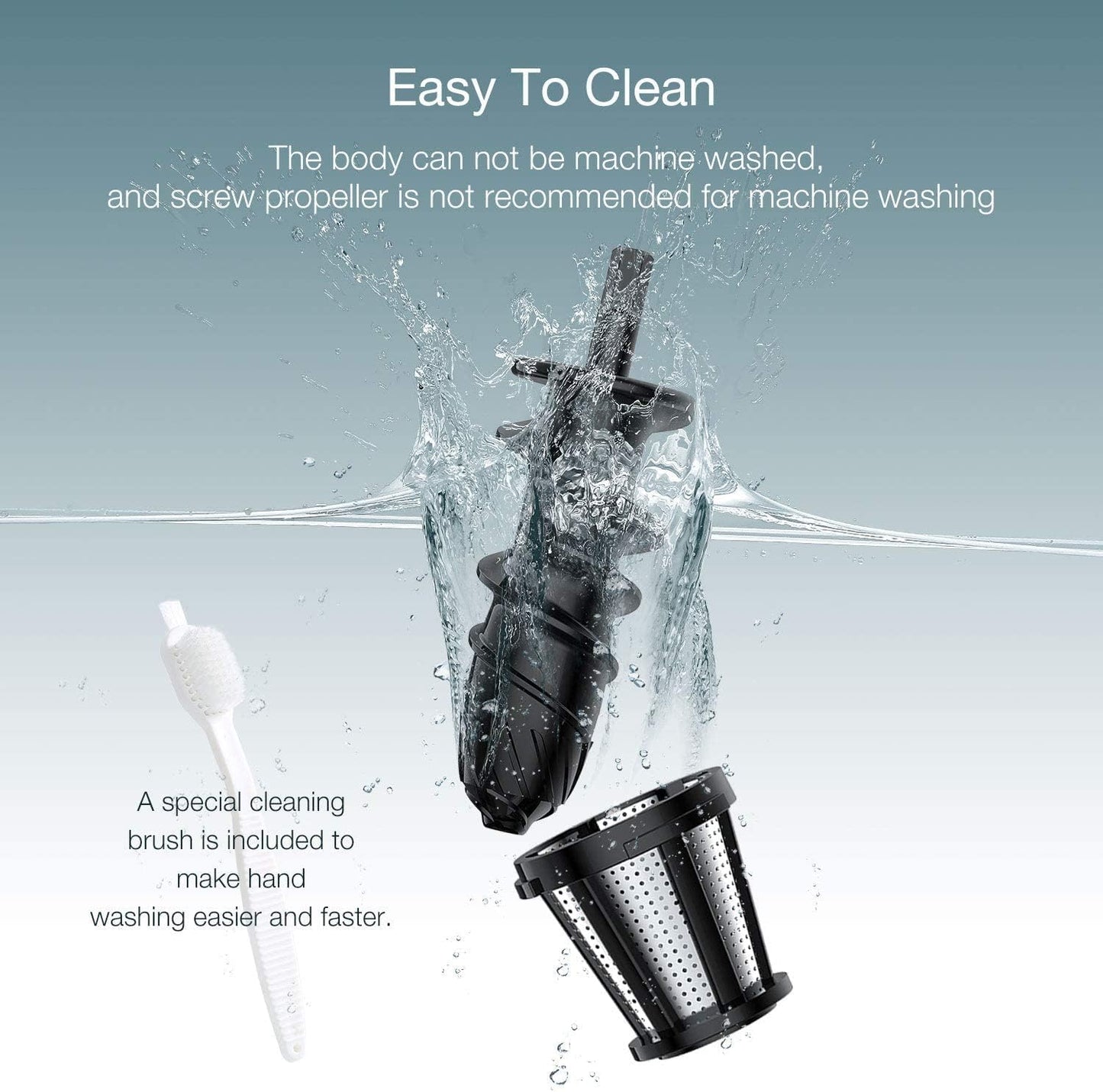 Portable Juicer, Low Noise, Easy Clean, 150W