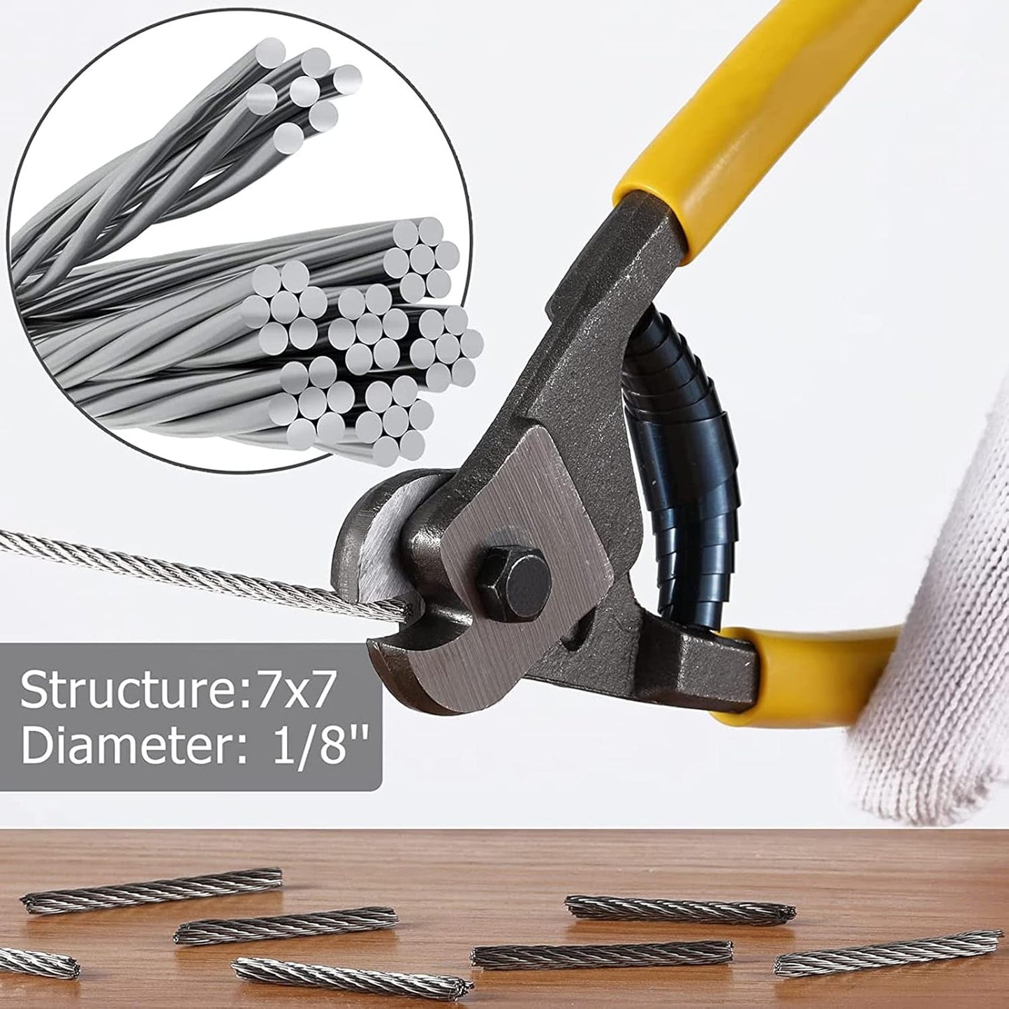 1/8 in Stainless Steel Cable 1000FT with Cutters