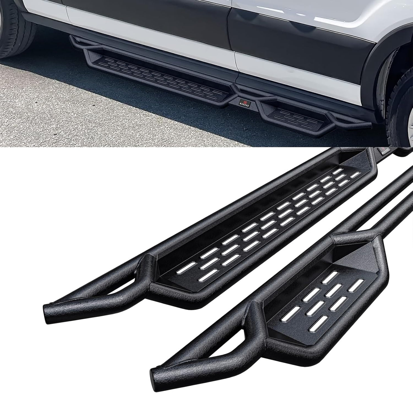 Ford Transit 2015-2024 Full Size Van Drop Down Style Running Boards Side Step HD Ridez (Exclude 2022-2024 E-Transit)