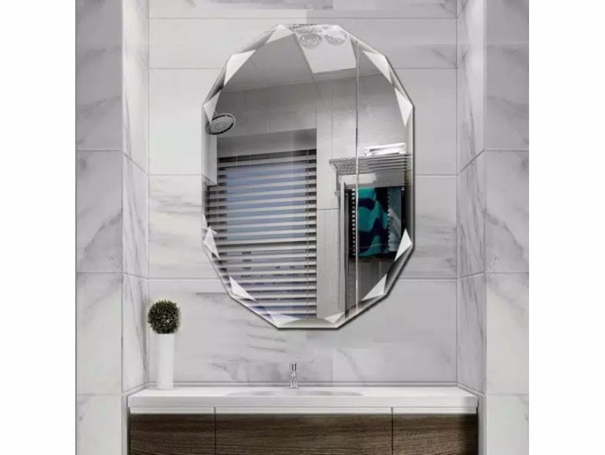 Morganton Modern & Contemporary Beveled Bathroom / Vanity Mirror