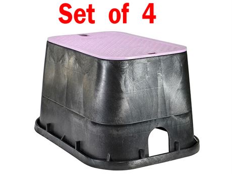 (4) NDS Standard Valve Boxes, 14" x 19" x 12", Overlapping RW
