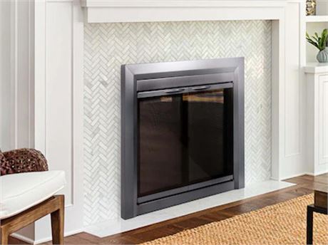 Cabinet-style Fireplace Doors w/ Smoke Tempered Glass, Pleasant Hearth Craton CR