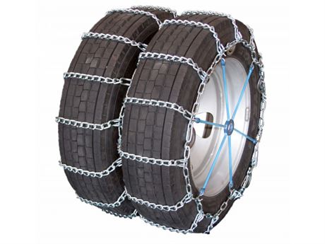5.5mm Link Tire Chains, 225/70-R17.5  225/70-R19.5, Dual/Triple Mount 4214QC