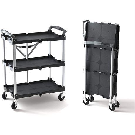 Folding Collapsible Service Cart, Olympia Tools 85-188 Pack-N-Roll