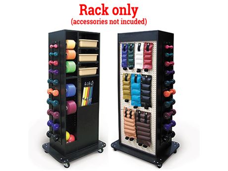 Multi Purpose Weigh Rack w/ Open Shelf Storage, Hausmann 5592 (accessories not i